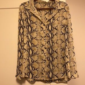 ASOS snake skin print blouse